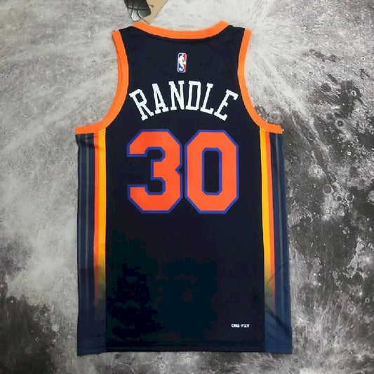 Camisa masculina Julius Randle preta da equipe – Edição Statement