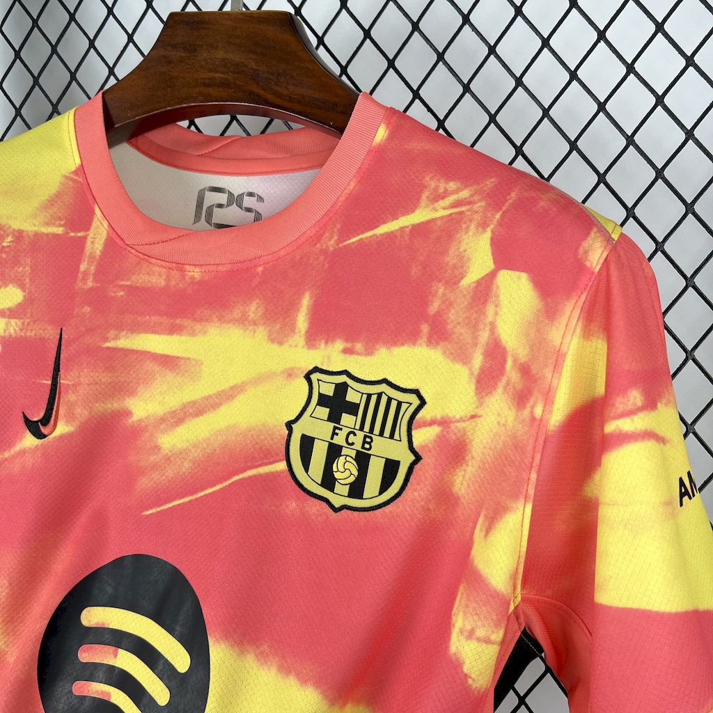 Camisa laranja pré-jogo do Barcelona 2025/26