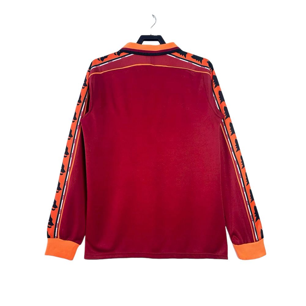 Camisa retrô de manga comprida da AS Roma 1998/99