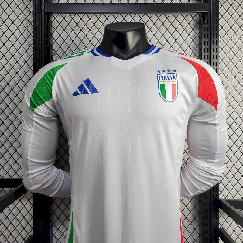 Camisa Itália Euro 2024/25 Away Manga Longa Versão Jogador