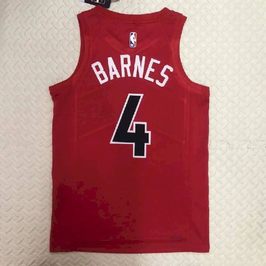 Camisa vermelha masculina Scottie Barnes para o time visitante