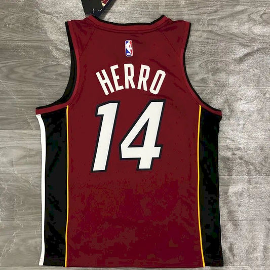 Camisa Tyler Herro Vermelha Masculina 2020-21 Swingman Versão Jogador – Edição Statement