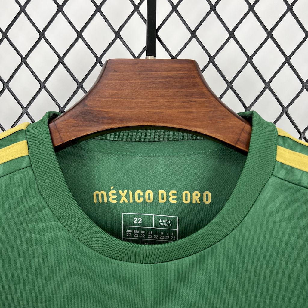 Kids Mexico 2025/26 Gold- Green Kit