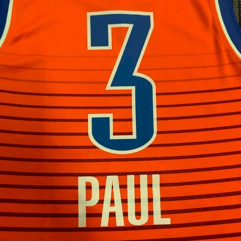 Camisa laranja masculina Chris Paul Swingman – Edição Statement