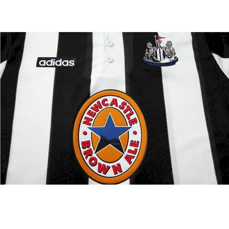 Camisa retrô de mangas compridas do Newcastle United 1995/97 Home