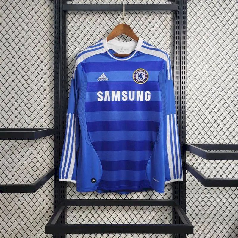 Camisa retrô de mangas compridas do Chelsea 2011/12 Home