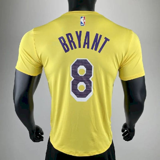 Camiseta amarela masculina do time Kobe Bryant