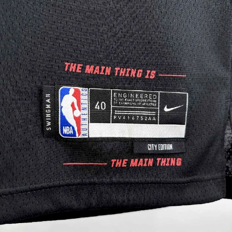 Men’s 2024 Jimmy Butler Black Team Jersey – City Edition
