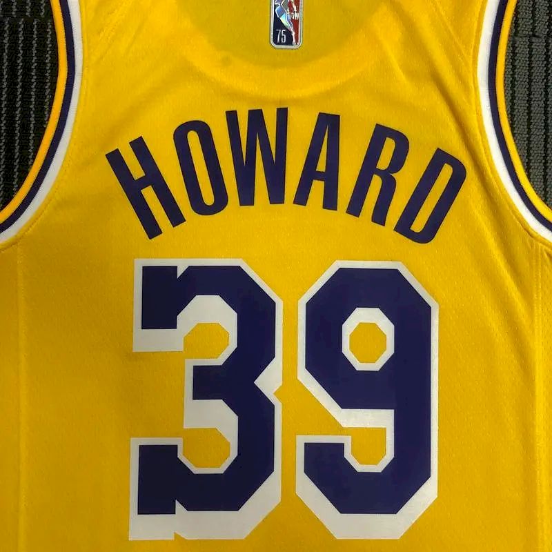 Camisa amarela masculina Dwight Howard – Edição de 75º aniversário