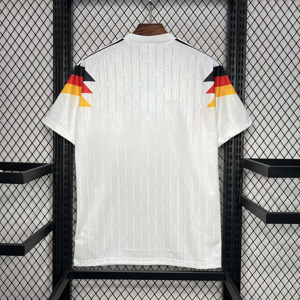 Camisa retrô da Alemanha para a Copa do Mundo de 1990