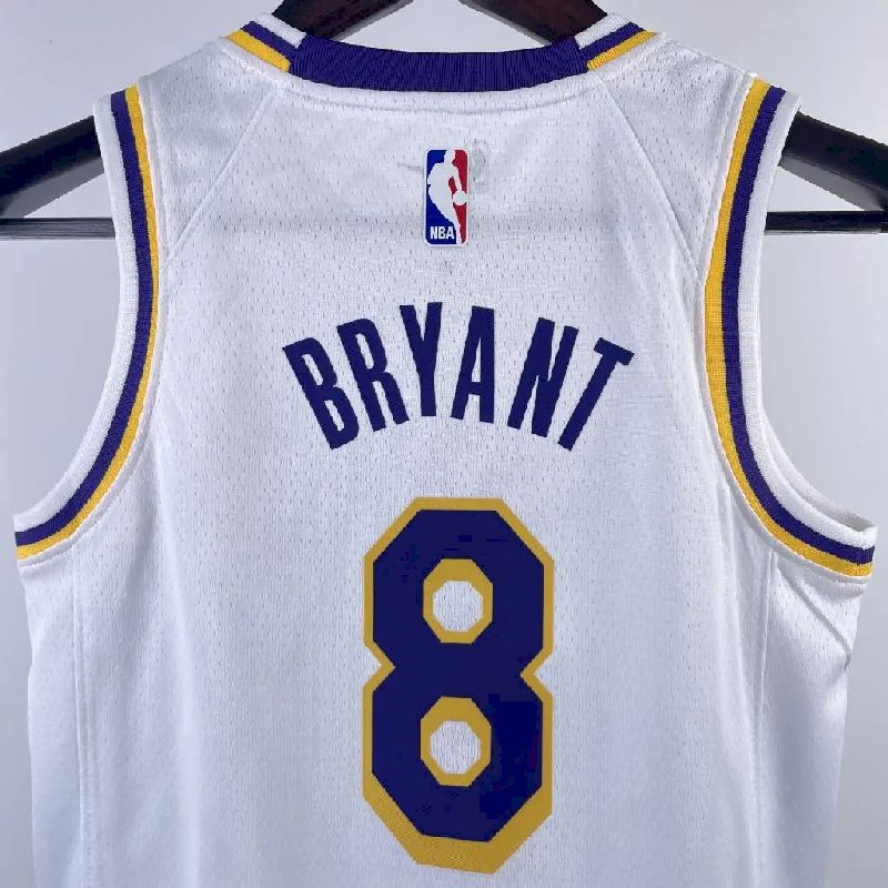 Youth Kobe Bryant White Team Jersey