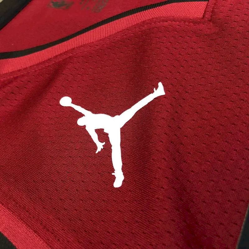 Camisa masculina Bam Adebayo vermelha 2020-21 Swingman versão jogador – Edição Statement