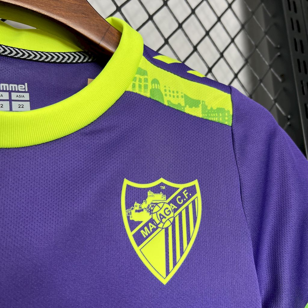 Camisa reserva infantil do Málaga 2024/25