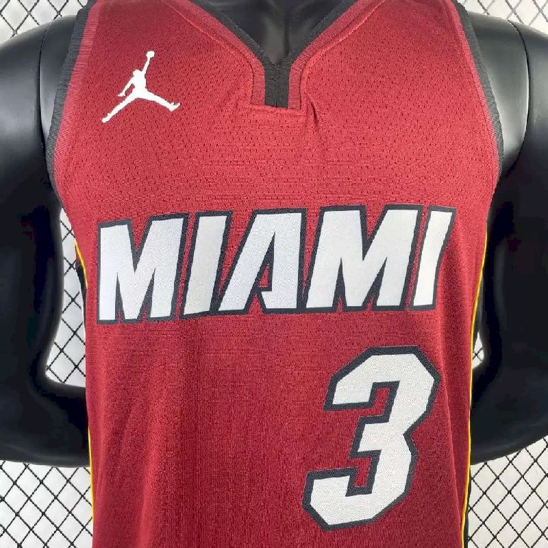Men’s Dwyane Wade Red Team Jersey – Statement Edition