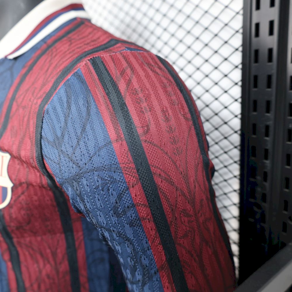 Barcelona 2025/26 Modernist Long Sleeves Jersey Player Version