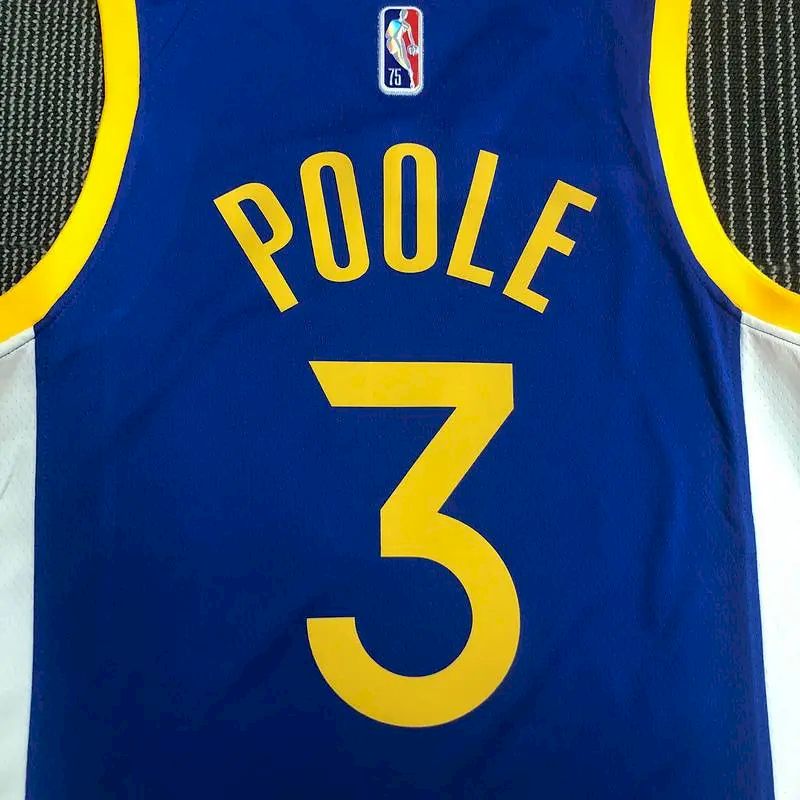 Camisa Jordan Poole Azul Masculina – Edição de 75º Aniversário