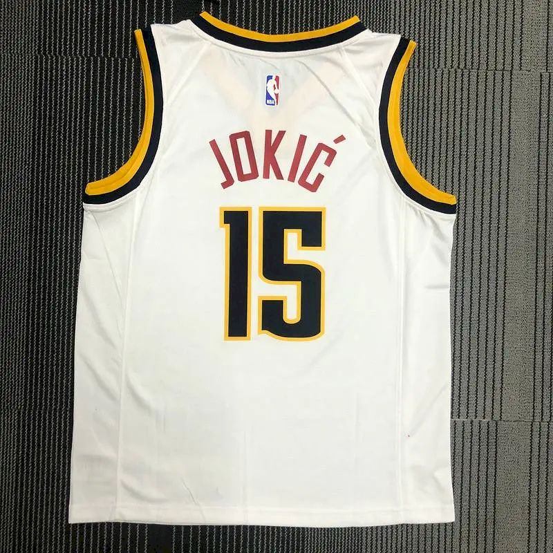 Camisa masculina Nikola Jokic Swingman versão jogador branca – edição Association