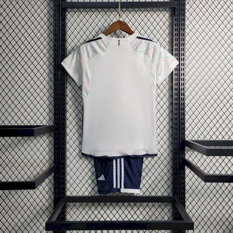 Uniforme reserva infantil do Ajax 2023/24