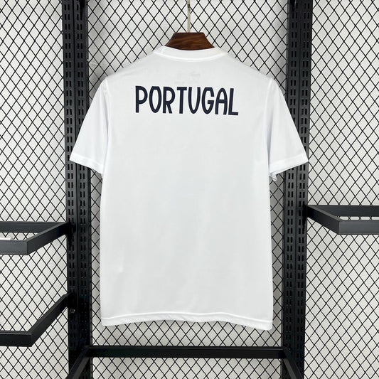 Men's Portugal 2025/26 Casuals Tee White Jersey