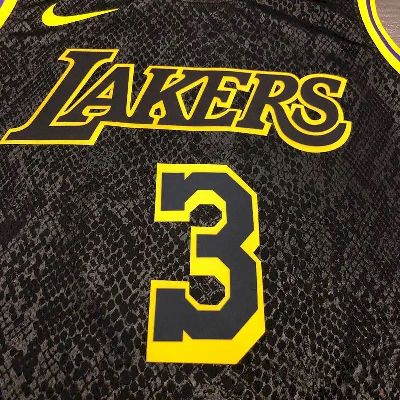 Camisa Anthony Davis Black Mamba versão masculina de jogador