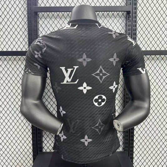 Real Madrid 2025/26 Black Louis Vuitton Jersey Player Version