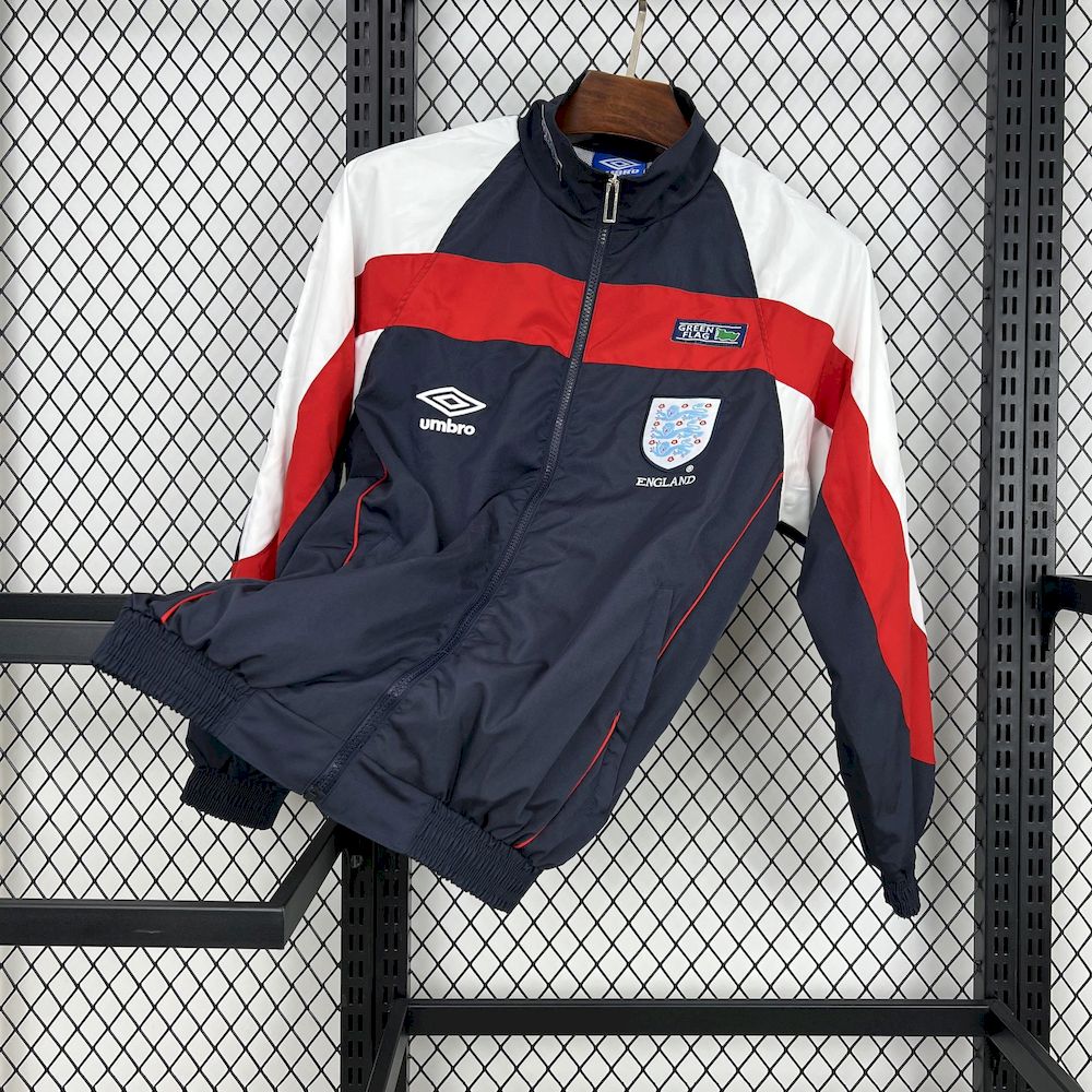 Jaqueta Umbro Track Azul Escuro da Inglaterra 1998-99