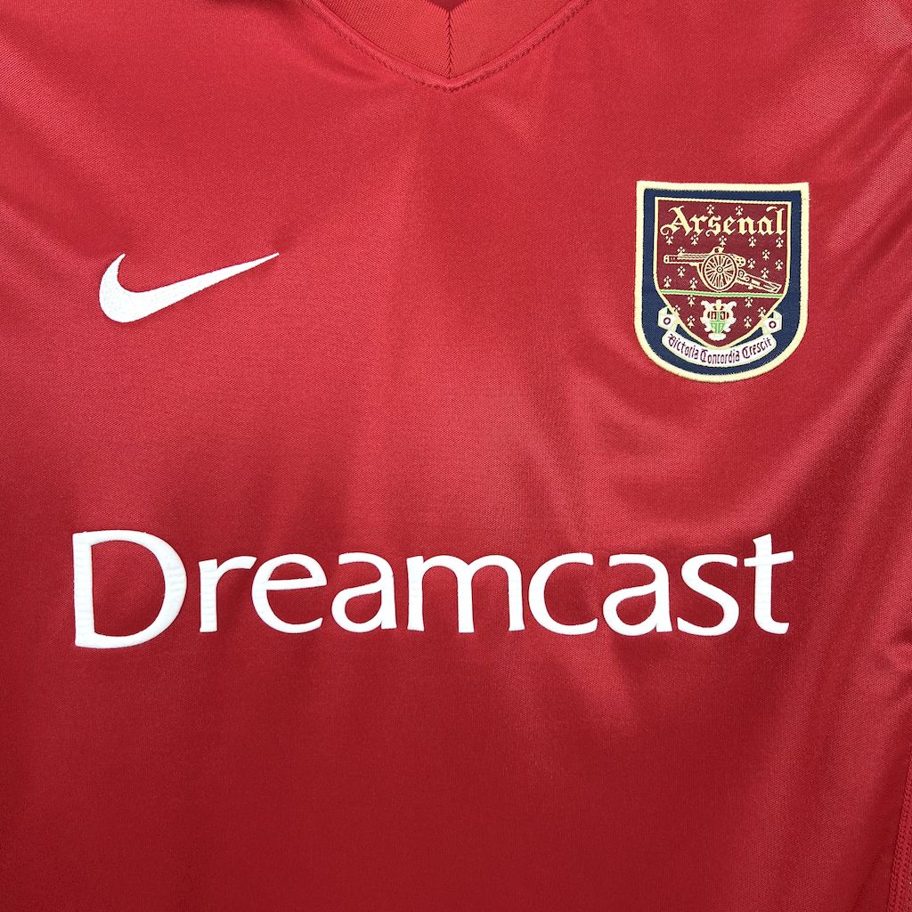 Camisa retrô do Arsenal 2000/01