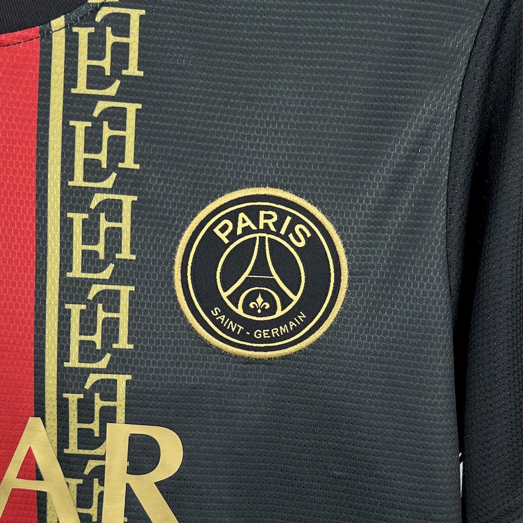 Paris Saint-Germain 2025/26 Black and Gold Edition Jersey