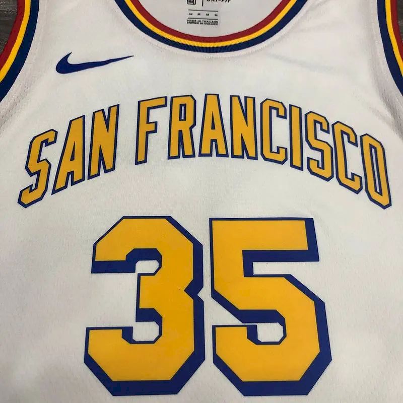Camisa Kevin Durant Masculina Branca Versão Jogador – Edição Clássica San Francisco