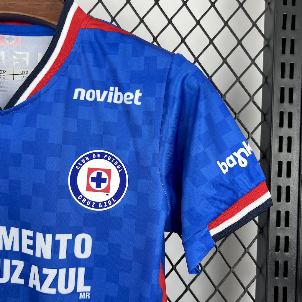 Cruz Azul 2025/26 Home Kids Kit