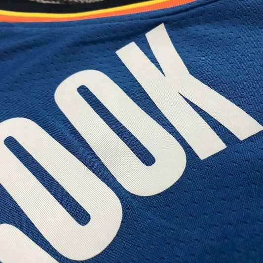 Camisa masculina Russell Westbrook Swingman azul – Edição Icon