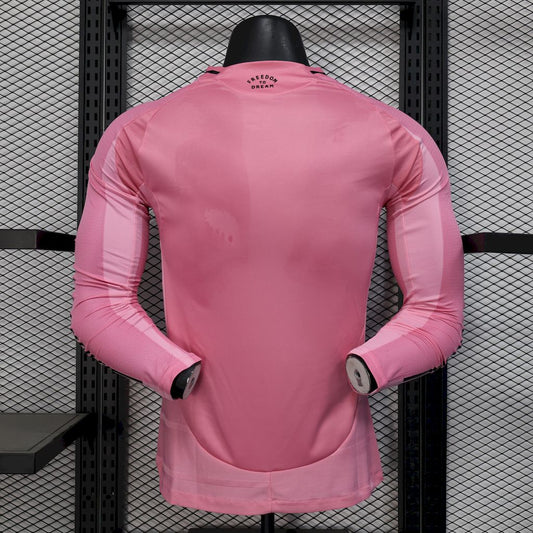 Inter Miami 2025/26 Home Long Sleeves Jersey Player Version