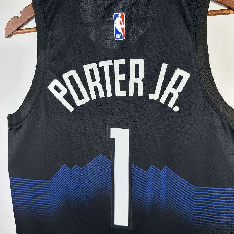 Denver Nuggets 2024/25 City Edition Black Color PORTER JR.#1