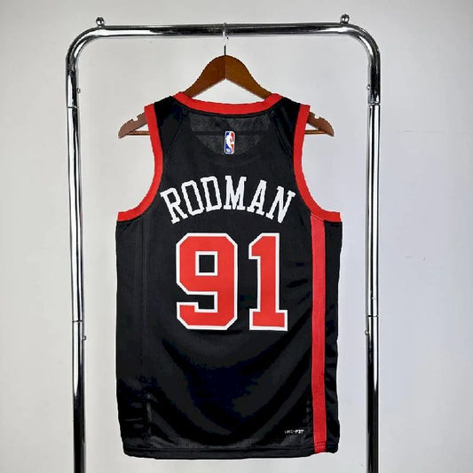 Camisa preta masculina Dennis Rodman 2024 – Edição City