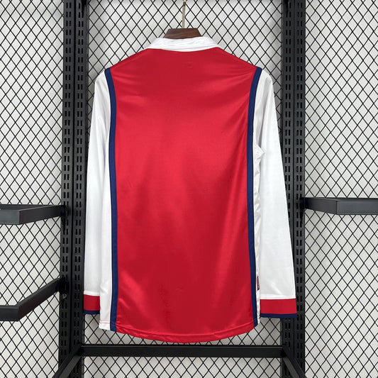 Camisa retrô de mangas compridas do Arsenal 1999/00 Home