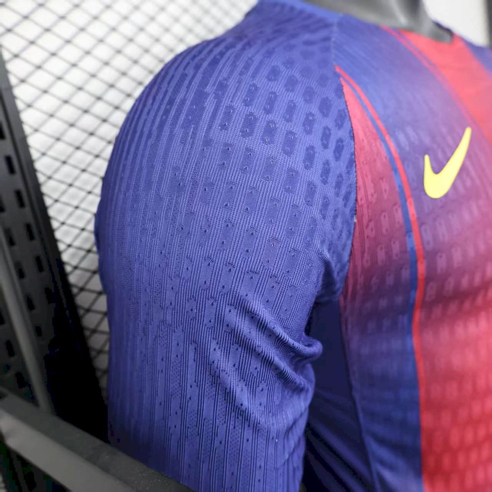 Barcelona 2025/26 Home Long Sleeves Jersey Player Version