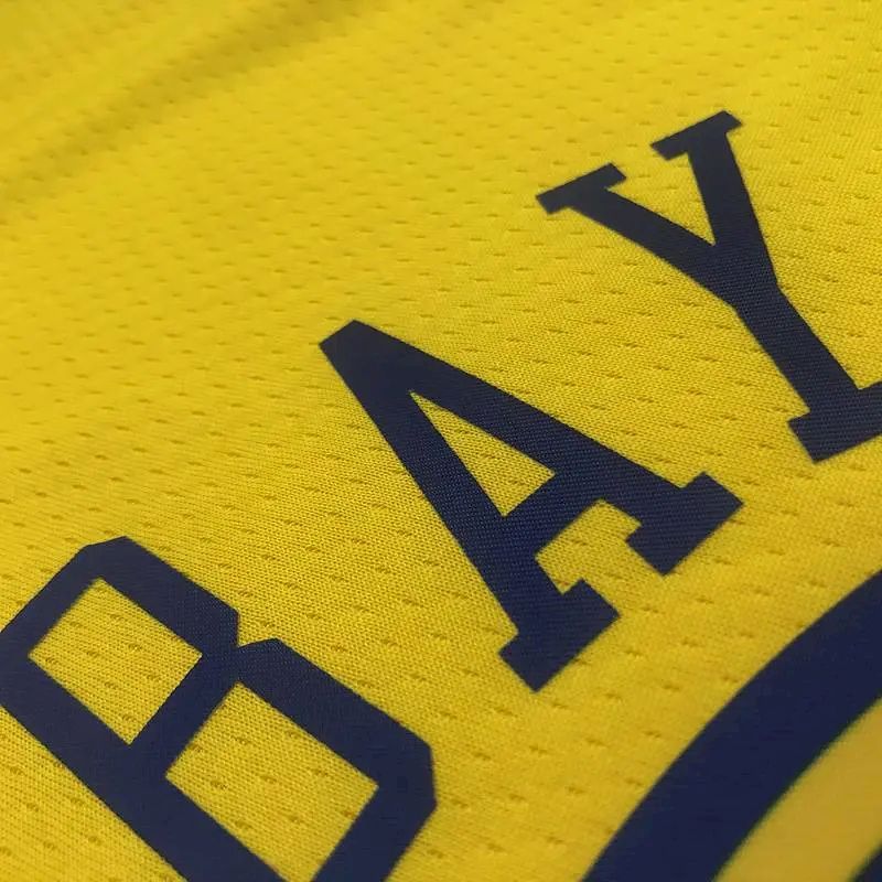Camisa Klay Thompson Amarela Swingman Versão Jogador Masculina – Edição City