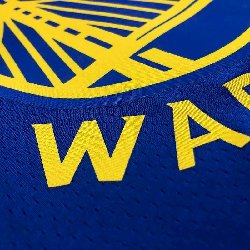 Camisa azul masculina Stephen Curry Team – Edição de 75º aniversário