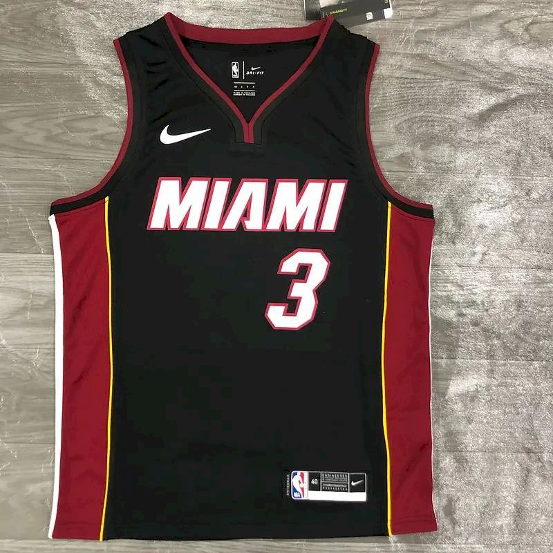 Men’s Dwyane Wade 2020-21 Black Swingman Player Version Jersey – Icon Edition