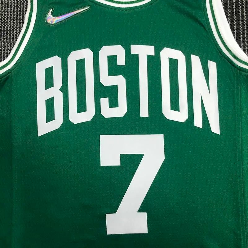 Men’s Jaylen Brown Green Team Jersey – 75th Anniversary Edition
