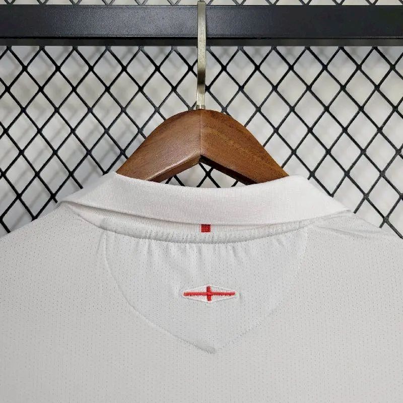 Camisa retrô de mangas compridas da Inglaterra 2005 Home