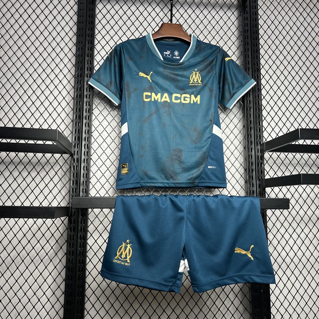 Olympique de Marseille 2024/25 Away Kids Kit
