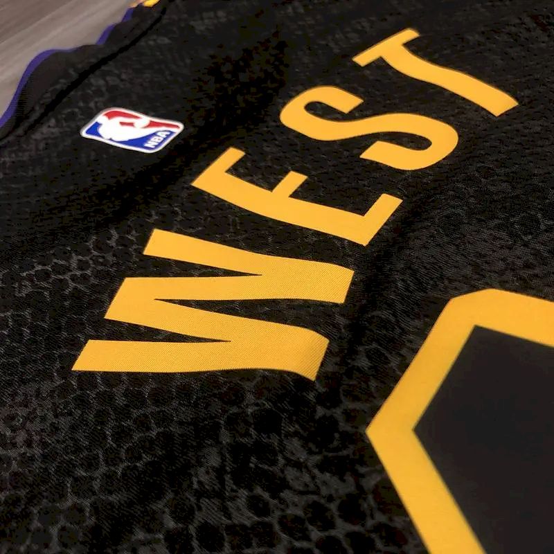 Camisa masculina Earvin Johnson Black Mamba versão jogador