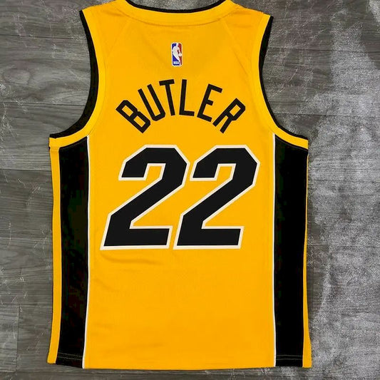 Camisa Jimmy Butler Gold Masculina 2020-21 Swingman Versão Jogador – Edição Ganha
