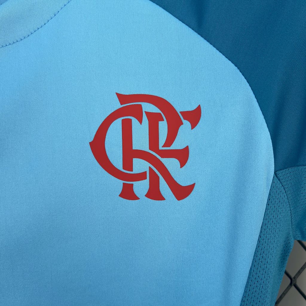 Camisa feminina pré-jogo do Flamengo 2025/26