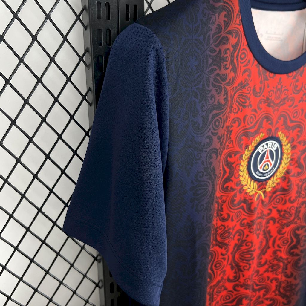 Paris Saint-Germain 2025/26 Campeones De Europa Red And Blue Jersey 2