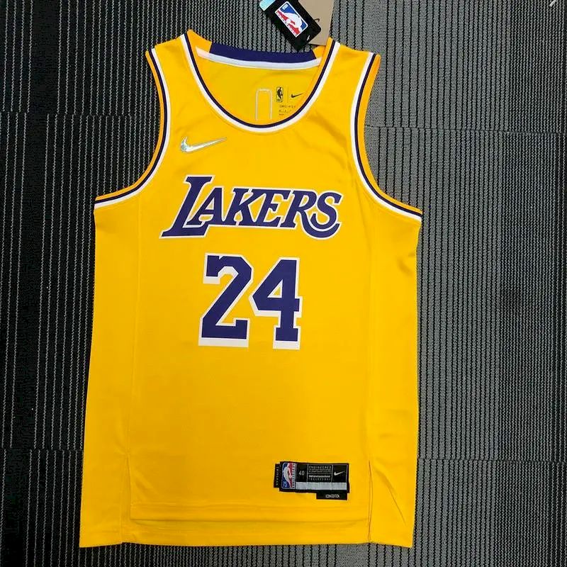 Men’s Kobe Bryant Yellow Team Jersey – 75th Anniversary Edition