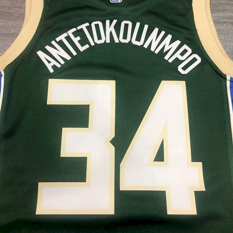 Camisa Swingman Verde Giannis Antetokounmpo Masculina 2020-21 – Edição Ícone