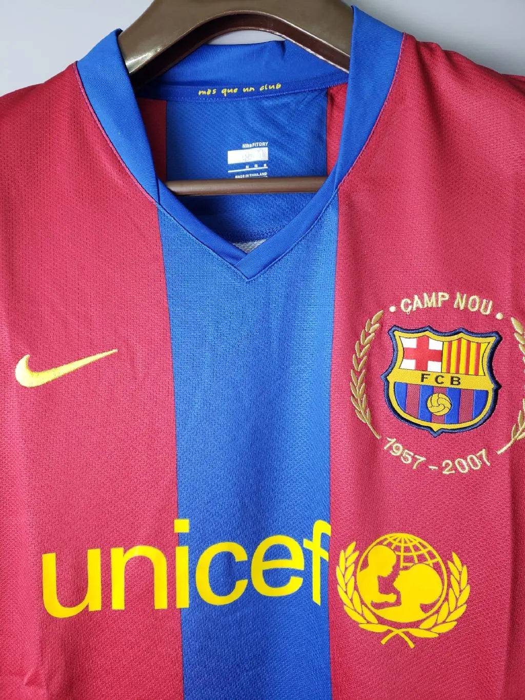 Barcelona 2007/08 Home Long Sleeves Retro Jersey