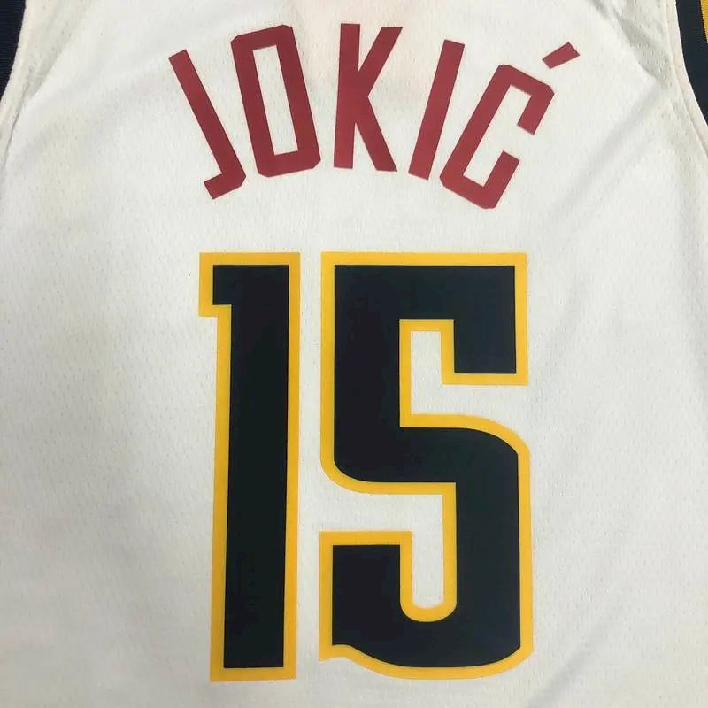 Men’s Nikola Jokic White Swingman Player Version Jersey – Association Edition